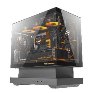 CASE MAGMA DARK FLASH FLOATRON 6 FANS ARGB BLACK M-ATX